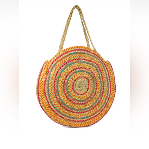Magid Handbags - Magid Oversized Circle Woven Tote